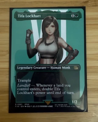 Magic the Gathering: Tifa Lockhart (Borderless) Final Fantasy Regular NM - Image 1 of 2