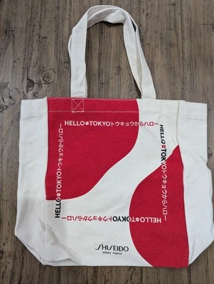 Bolso de Mano Shiseido Hello From Tokyo Ginza Japón Lona Algodón - Nuevo Foto 1 de 4