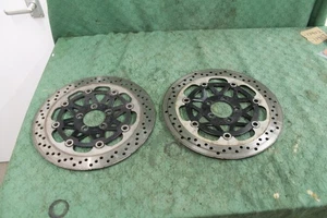 Kawasaki ZX900 B3 ZX9R 1996 Pair of Front Disc Brake Rotors Approx 4.7mm - Picture 1 of 17