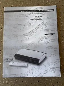 Bose Lifestyle 28/35 DVD Home Entertainment System Operating Guide Manual - Foto 1 di 2