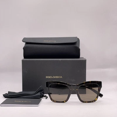 Dolce & Gabbana Womens Large Square Sunglasses DG4512 Havana - Image 1 of 4