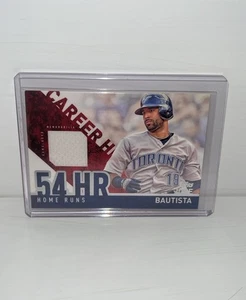 2015 Topps Jose Bautista Karriere High Jersey Patch #CRH-JBA Blue Jays - Bild 1 von 2