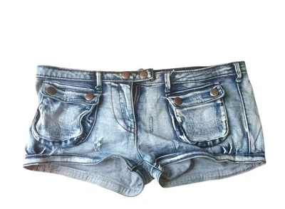 Mini Pantalones Cortos Vaqueros Vintage Just Roberto Cavalli Talla 30 Foto 1 de 4