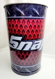 Cubo de basura de metal con logotipo de herramientas a presión rojo 15,5" x 10" - Imagen 1 de 8