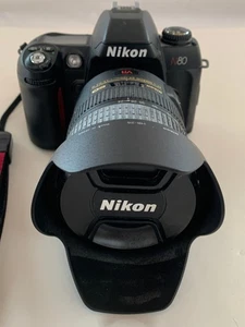 Nikon N80 35mm SLR Film Camera & Nikkor AF-S VR 24-120mm f/3.5-5.6G If-Ed Lens - Picture 1 of 24