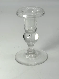 Vintage Steuben USA Tear Drop Candlestick Crystal Glass - Picture 1 of 5