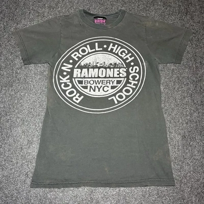 Camiseta de Colección Ramones Para Hombre Pequeña Punk Rock N Roll High School Bowery NYC Foto 1 de 4