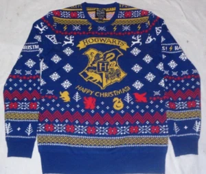 Harry Potter Hogwarts Happy Christmas Feo Navidad Suéter Talla Pequeño Adulto - Imagen 1 de 2