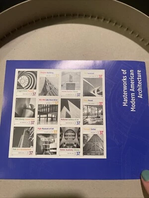 2004 MASTERWORKS OF MODERN AMERICAN ARCHITECTURE Stamp Sheet - USA 37 cent - Image 1 of 2