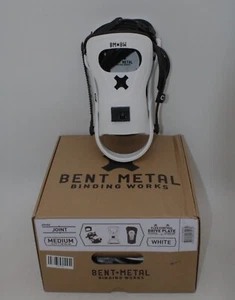 Bent Metal - Joint Snowboard Bindings - White size Medium US: 8-11 - Picture 1 of 19