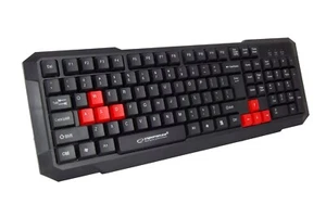 5901299944714 Esperanza EGK102R klawiatura USB czarna Esperanza - Zdjęcie 1 z 3