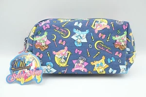 Sun Star Sailor Moon Pretty Guardian Denim Pencil Pen Makeup Case Pouch Japan - Picture 1 of 9