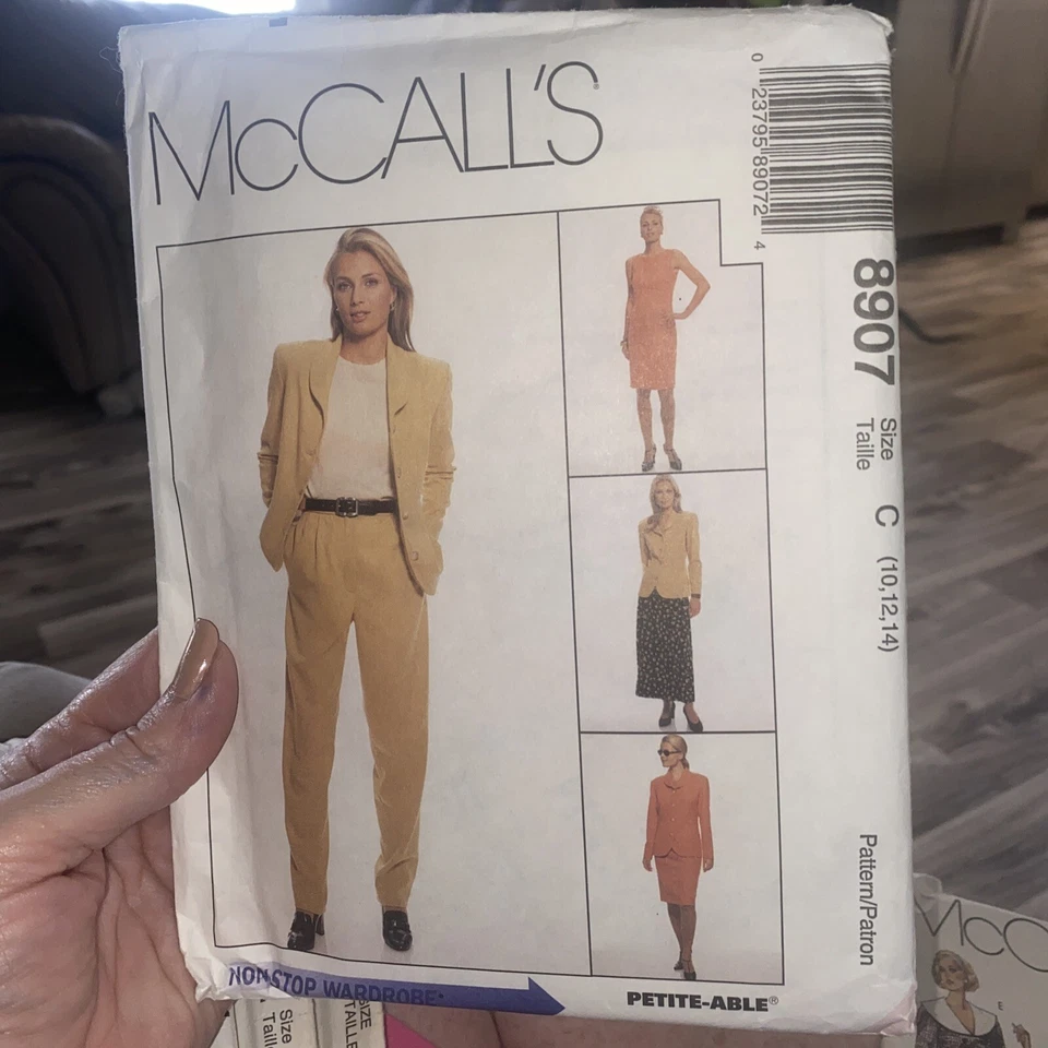 WOMENS UNCUT MCCALLS 8907 SEWING PATTERN SKIRT DRESS BLAZER PANTS SIZE 10-14 - Image 1 of 1