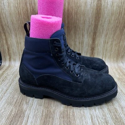 Paul Smith Dizzie Botas Para Hombre Talla 9 EU 42 Negro Azul Gamuza Tobillo Nylon Zapatos Foto 1 de 4