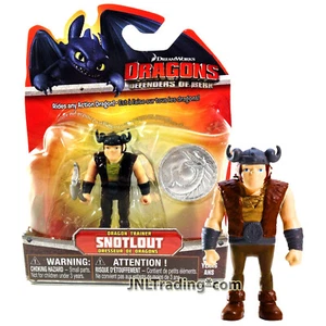 Jahr 2013 DRAGONS Defenders of Berk 3" Figur Dragon Trainer SNOTLOUT mit Axt - Bild 1 von 1