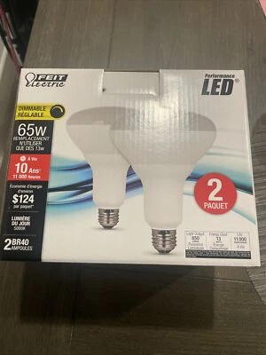 Feit Electric LED BR40 with a Medium E26 Base Light Bulb - 65W Equivalent - 10 - Image 1 of 3