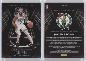 2019-20 Panini Noir Association Edition /99 Jaylen Brown #22