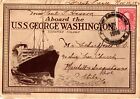 C. 1918 U.S.S. Expéditeur de photos souvenirs navire de troupes GEORGE WASHINGTON avec 10 images