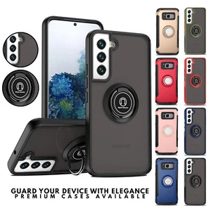 Hülle für Samsung Galaxy S22 S21 Ultra S10 S9 S8 Plus A22 Stoßfest Ring Cover - Bild 1 von 23