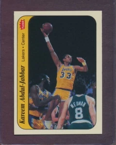 1986 Fleer Stickers Kareem Abdul Jabbar #1 HOF Lakers NM-MT SHARP BEAUTY - Picture 1 of 2