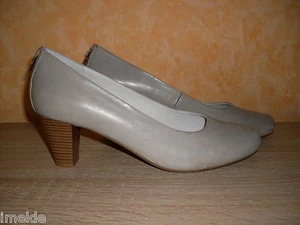ELEGANT femininer PUMPS von GERRY WEBER NEU Gr. 42 in grau & Nappa Leder - Picture 1 of 3