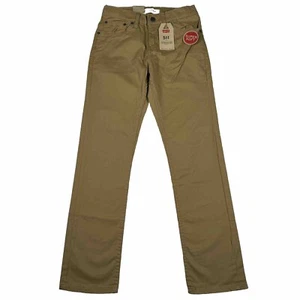 NWT Levis 511 Jeans Brown Slim Stretch Adjustable Waistband Denim 12Reg Sz 26x26 - Picture 1 of 14