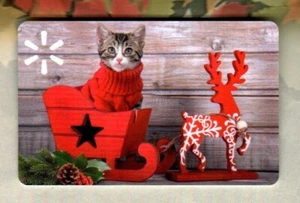 WALMART Kitten Dressed for the Holidays ( 2023 ) Gift Card ( $0 ) - Picture 1 of 1