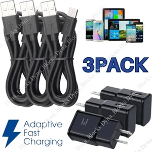 Adaptive Fast Charger & USB-C Cable For Samsung Galaxy A51 A14 A13 5G A03S A12 - Picture 1 of 17