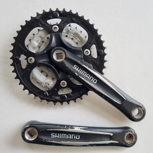 Shimano FC-M440 Chainset Crankset Crank 44/32/22 rings 170 mm arms black bike - Picture 1 of 24