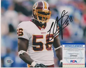 LAVAR ARRINGTON Signed AUTOGRAPH Photo 8x10 PSA/DNA COA CFHOF Redskins Penn St. - Picture 1 of 1