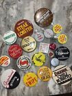 Lot of 21 Vintage Button Pins Pinback Food, Advertising, Pepsi Challenge -B