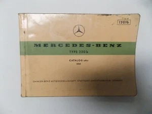 1959 MERCEDES-BENZ TYPE 220B CATALOG -OEM-ORIGINAL - Picture 1 of 4