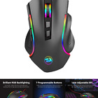 Redragon M602 RGB Wired Gaming Mouse RGB Spectrum Backlit Ergonomic Mouse Gri...