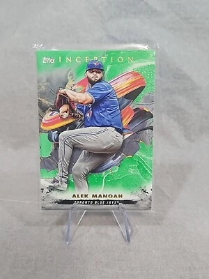 2023 Topps Inception Alek Manoha Green Parallel Toronto Blue Jays - Image 1 of 2