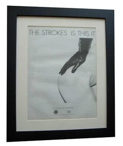 THE STROKES+Is This It+POSTER+ANZEIGE+SELTENES ORIGINAL 2001+GERAHMT+EXPRESS WELTVERSAND - Bild 1 von 7