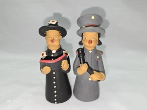 Vintage Art Clay figures stamped " Adenildo" Mexican Brazilian Folk Art # 5857 - Picture 1 of 24