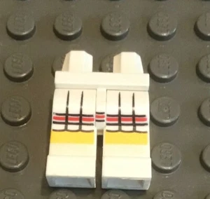 LEGO Minifig Legs Tennis Skirt with Red Trim Pattern - Picture 1 of 1