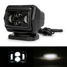 1x 7" 60W LED Search Light Rotating Remote Control Driving Spot Light Lamp