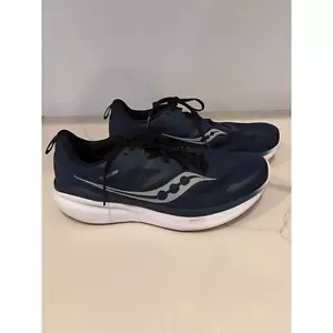 Saucony Omni 22 Herren Laufen Wandern Schuhe blau weiß Herrengröße 14 gebraucht, in einwandfreiem Zustand - Bild 1 von 9