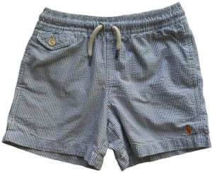 Polo Ralph Lauren Little Boys Swim Trunks size 5 Pair Blue Elastic Drawstring * - Picture 1 of 16
