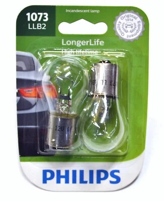 Philips LongerLife 1073 23W Two Bulbs Stop Brake Rear Light Replacement Stock - Imagem 1 de 4