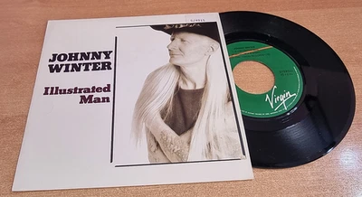 JOHNNY WINTER Illustrated man 7" SPAIN PROMO SINGLE VINYL UNIQUE COVER VERY RARE Foto 1 de 3