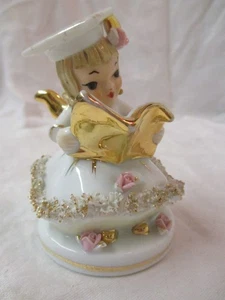Vintage Lefton Angel Girl Betty Co-Ed #808B - Picture 1 of 5