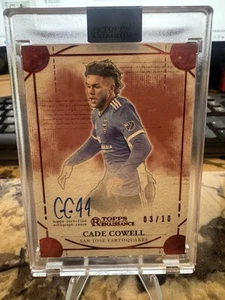 Cade Cowell 2022 Topps MLS Renaissance Soccer On Card Auto RED /10 - Picture 1 of 2