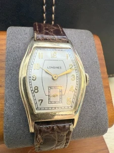 Vintage Longines 10K GF Hour Glass Dress Watch 25mm 10k Gold Filled 10L Movement - Picture 1 of 13