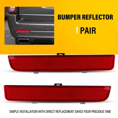 2X Para Land Rover Range Rover 2003-2012 Lente Roja Trasera Derecha Parachoques Reflectores Ecualizador Foto 1 de 4