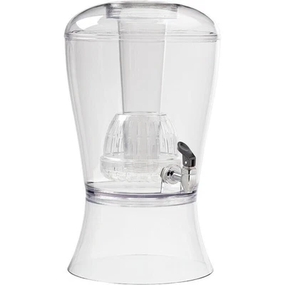 Dispensador de bebidas de 3 galones con cilindro de hielo e infusor de frutas transparente fiesta nuevo Foto 1 de 4