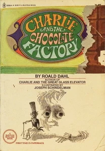 1977 Charlie And The Chocolate Factory Roald Dahl Bantam PB - Imagen 1 de 2