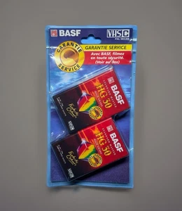 Kassette K7 VHS Camcorder x2 / BASF HG30 High Grade VHSC / EC-30 44m / Pal Secam - Bild 1 von 4