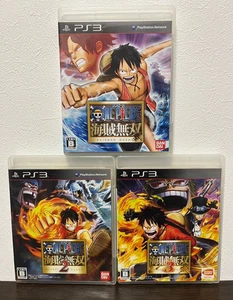 One Piece Pirate Warriors 1  2 3 set Sony PlayStation 3 PS3 Japanese ver Tested - Picture 1 of 10